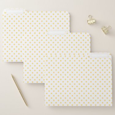 Fun, Yellow Polkadots Print