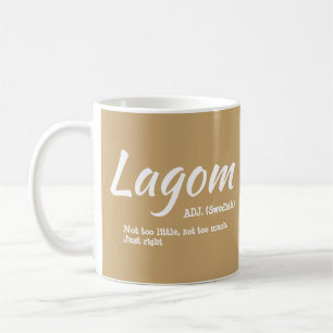 Fun Yellow Swedish Lagom Definition Mug