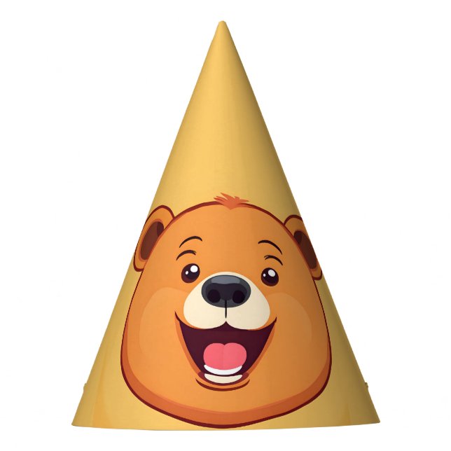 Fun Zebra Face safari zoo Wild jungle Birthday Par Party Hat (Front)