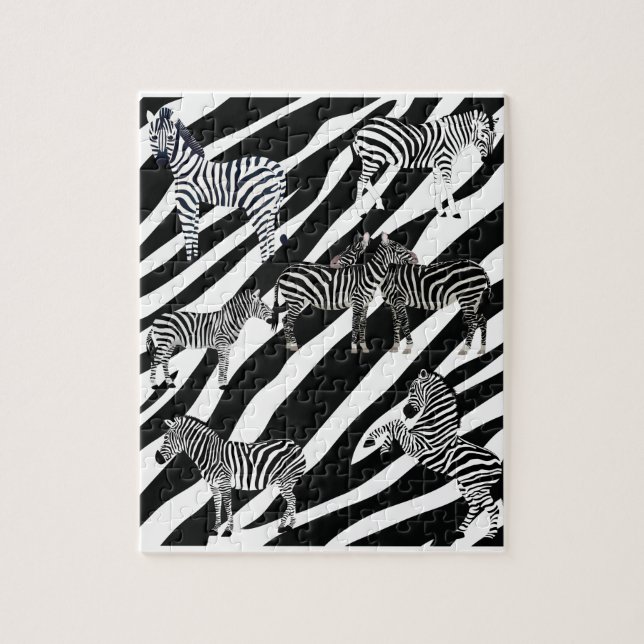 Fun Zebra  Jigsaw Puzzle (Vertical)