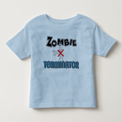Fun Zombie Terminator Kids Toddler T_shirt