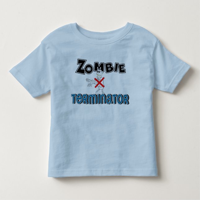 Fun Zombie Terminator Kids Toddler T-shirt (Front)