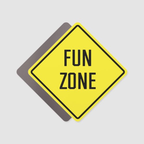 Fun Zone Car Magnet
