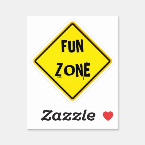 fun zone sticker