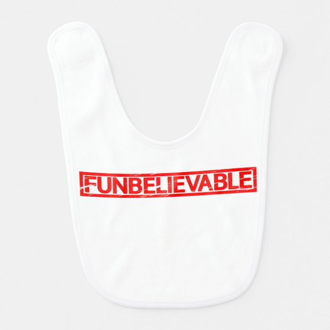 Funbelievable Stamp Baby Bib (Front)