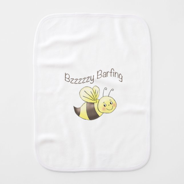 FunBugs Bee Burp Cloth (Front)
