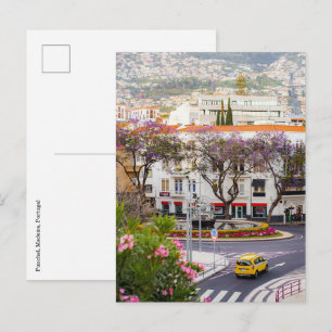 Funchal city center, Madeira Postcard