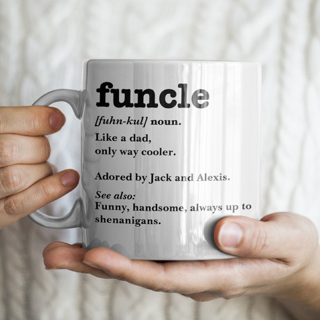 Funcle Definition - Customizable Uncle Coffee Mug (Creator Uploaded)