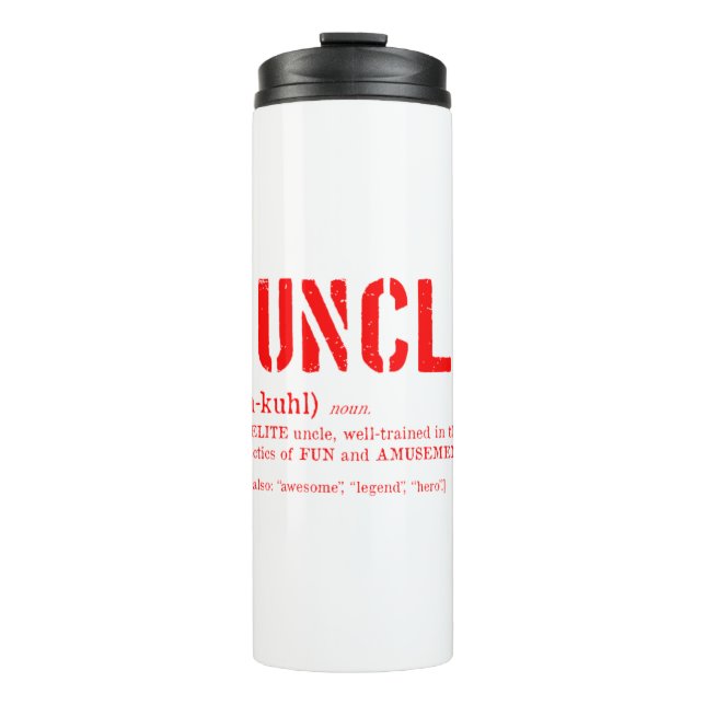 Funcle Definition Thermal Tumbler Funny Uncle Gift (Front)