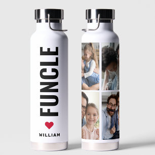 Funcle Fun Uncle Custom Name Modern Water Bottle