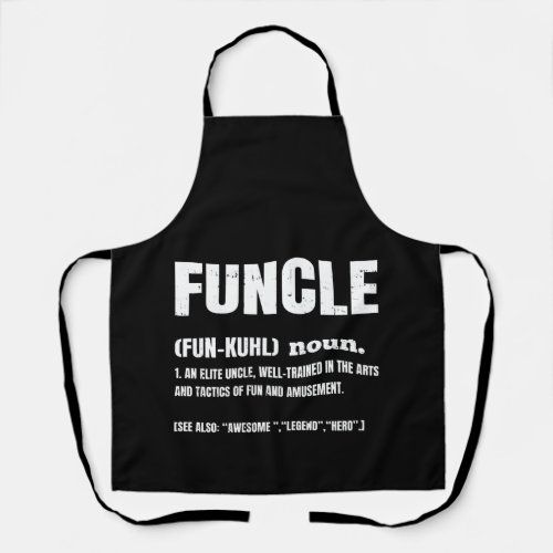 Funcle Funny Uncle Definition Apron