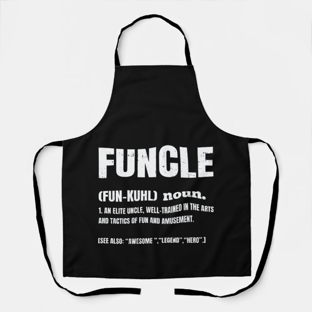 Funcle Funny Uncle Definition Apron (Front)