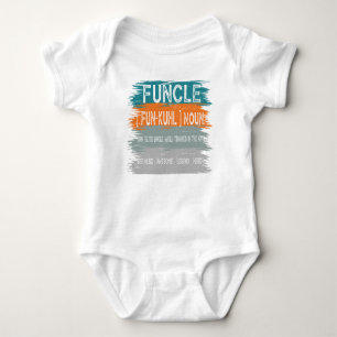 Funcle Funny Uncle Definition, Awesome Legend Hero Baby Bodysuit