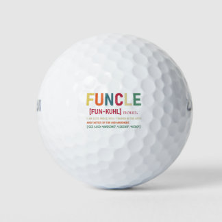 Funcle Funny Uncle Definition, Awesome Legend Hero Golf Balls