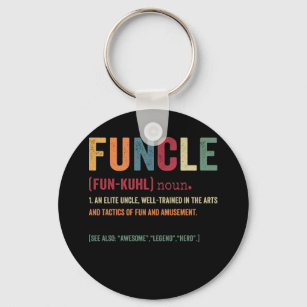 Funcle - Fun Uncle Keychain Key Ring by TooLoud