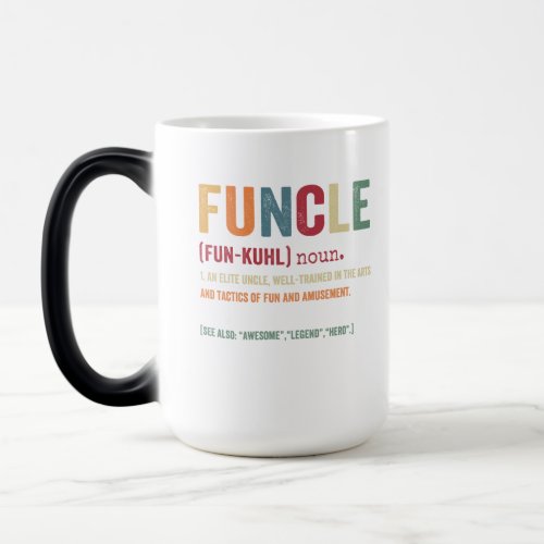 Funcle Funny Uncle Definition Awesome Legend Hero Magic Mug