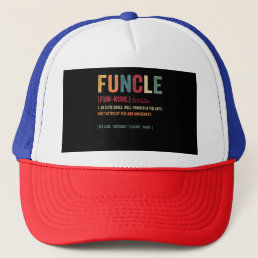 Funcle Funny Uncle Definition, Awesome Legend Hero Trucker Hat