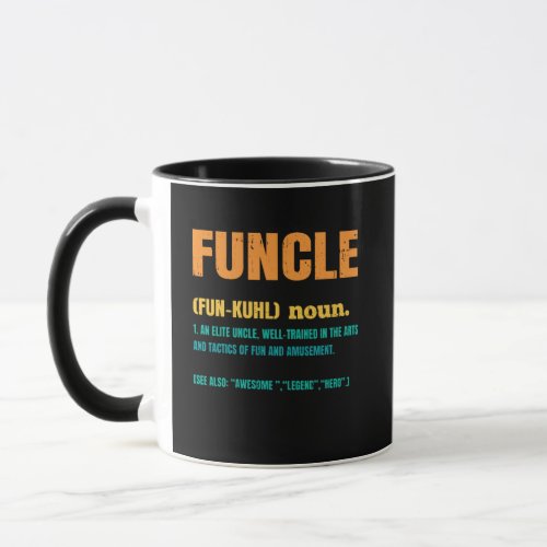 Funcle Funny Uncle Definition Mug