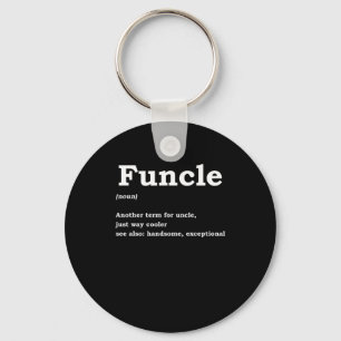 Funcle Funny Uncle Family Member Best Uncle Gift Keychain