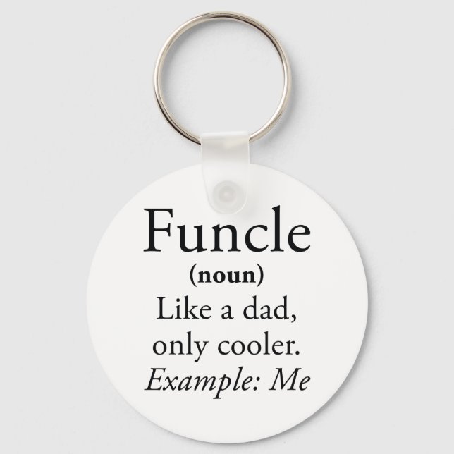 Funcle Keychain (Front)