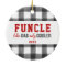 Funcle Personalized Funny Uncle Checkered Plaid