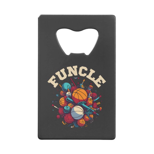 FUNCLE - The Fun Uncle Sports Equipment Whirlwind Credit Card Bottle Opener (Front)