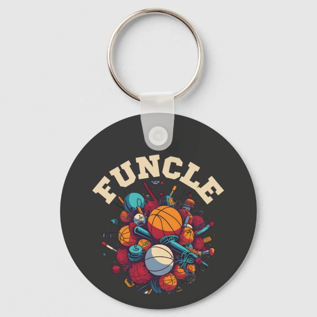 FUNCLE - The Fun Uncle Sports Equipment Whirlwind Keychain (Front)