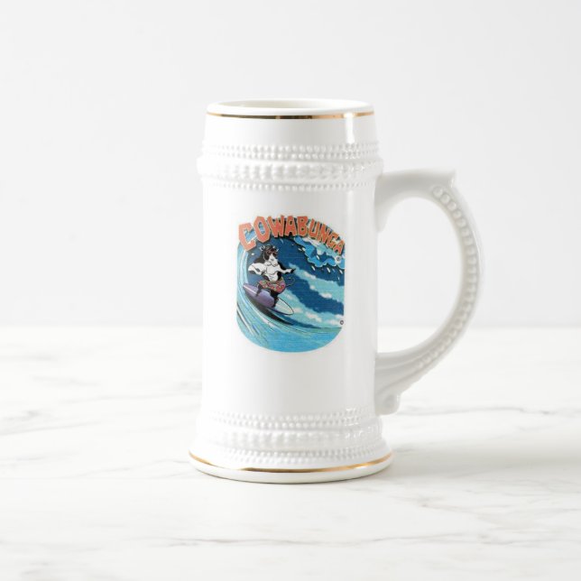 FUNCOW® COWABUNGA OCTOBERFEST BEER STEIN (Right)