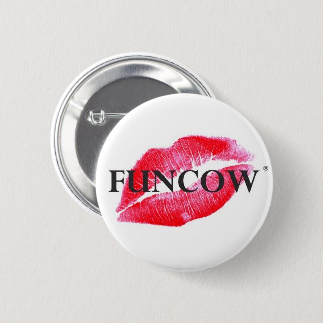 FUNCOW PINK KISS BUTTON (Front & Back)