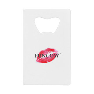 FUNCOW PINK KISS CREDIT CARD BOTTLE OPENER