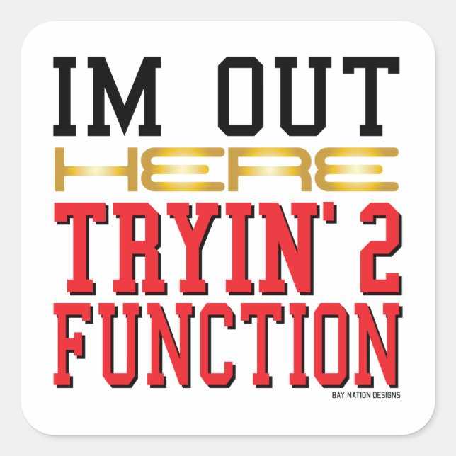 Function Square Sticker (Front)