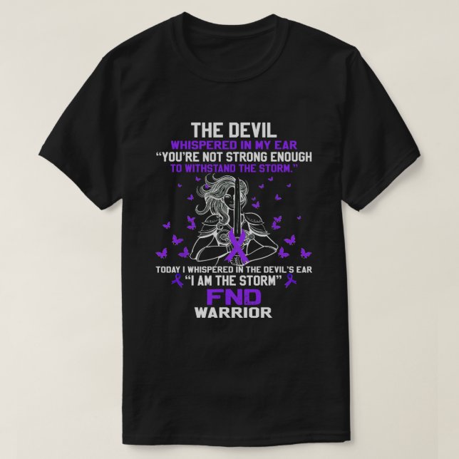 Functional Neurologic Disorder The Devil Whispered T-Shirt (Design Front)