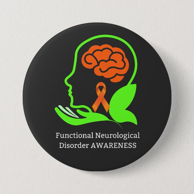 Functional Neurological Disorder Awareness FND Button (Front)