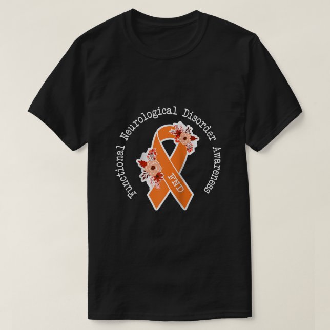 Functional Neurological Disorder Awareness FND Ora T-Shirt (Design Front)
