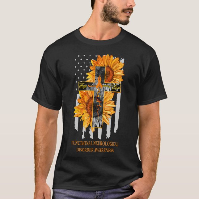 Functional Neurological Disorder Faith Hope Love J T-Shirt (Front)