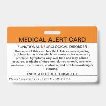 Functional Neurological Disorder Medical Badge