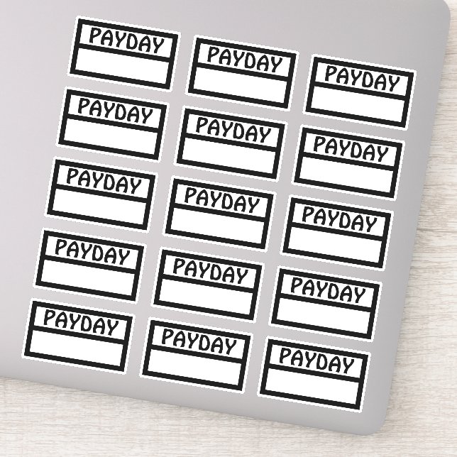 Functional Payday Sticker (Detail)