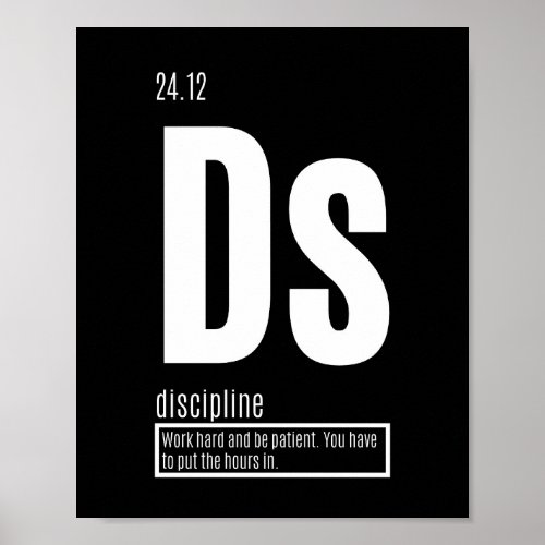 Fundamental Elements of Success _ Discipline Poster