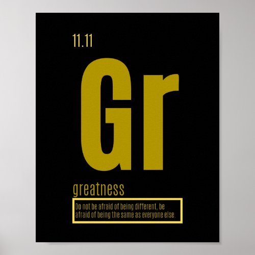 Fundamental Elements of Success  Greatness Poster