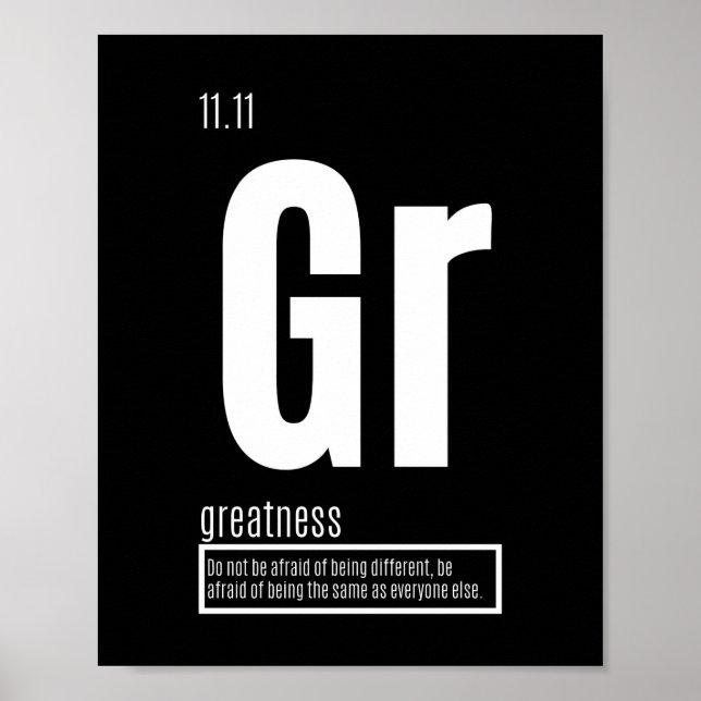 Fundamental Elements of Success - Greatness Poster (Front)