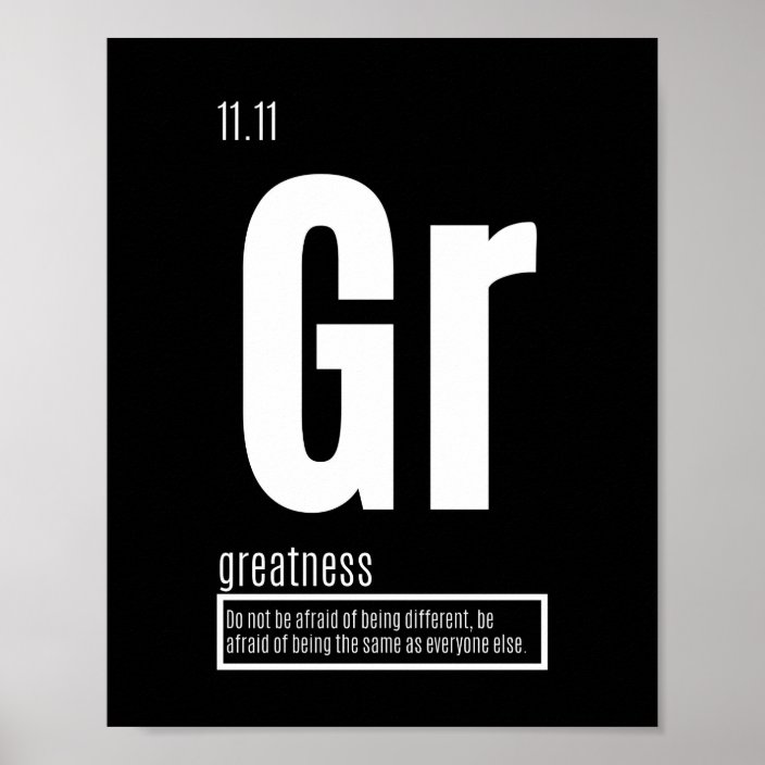 Fundamental Elements Of Success - Greatness Poster 