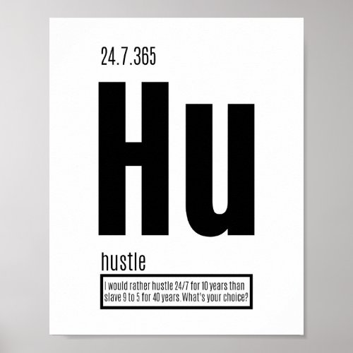 Fundamental Elements of Success _ Hustle Poster