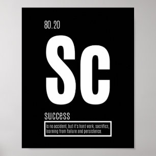 Fundamental Elements of Success Motivational Poster