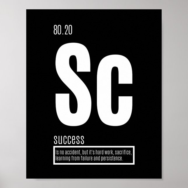 Fundamental Elements of Success Motivational Poster (Front)