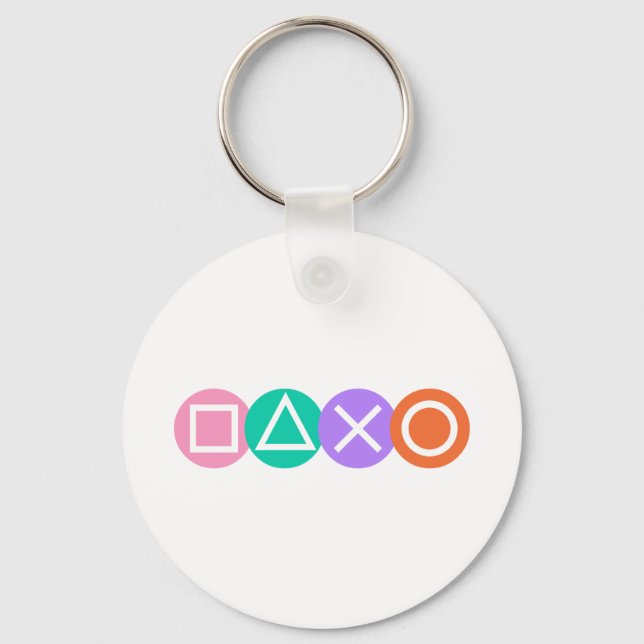 Fundamental Game Symbols Keychain (Front)