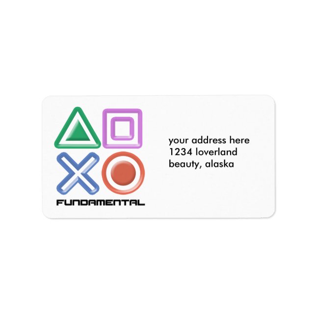 Fundamental Game Symbols Label (Front)