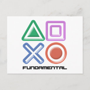 Fundamental Game Symbols Postcard