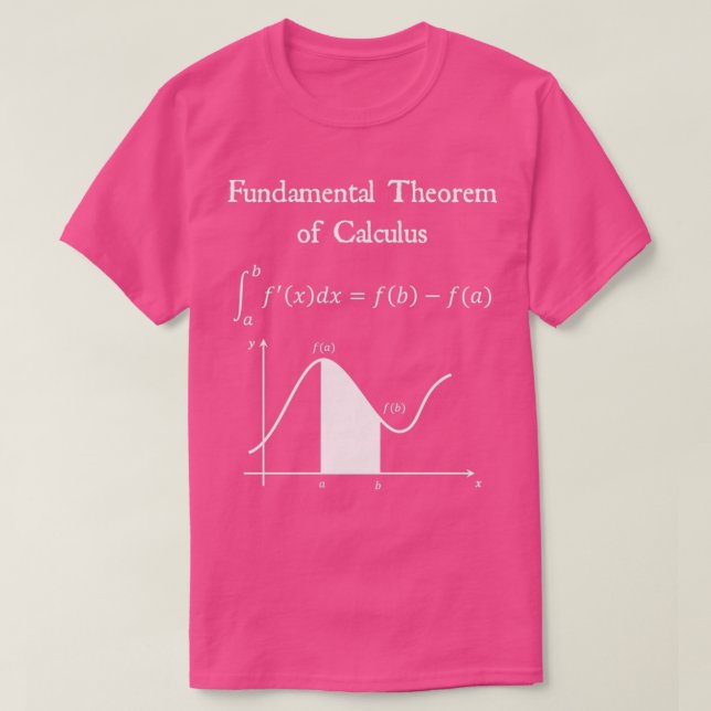 Fundamental Theorem of Calculus Math Teacher Nerdy T-Shirt (Design Front)