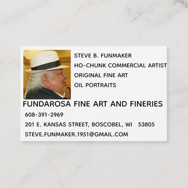 Fundarosa Fine Art Business Cards (Front)
