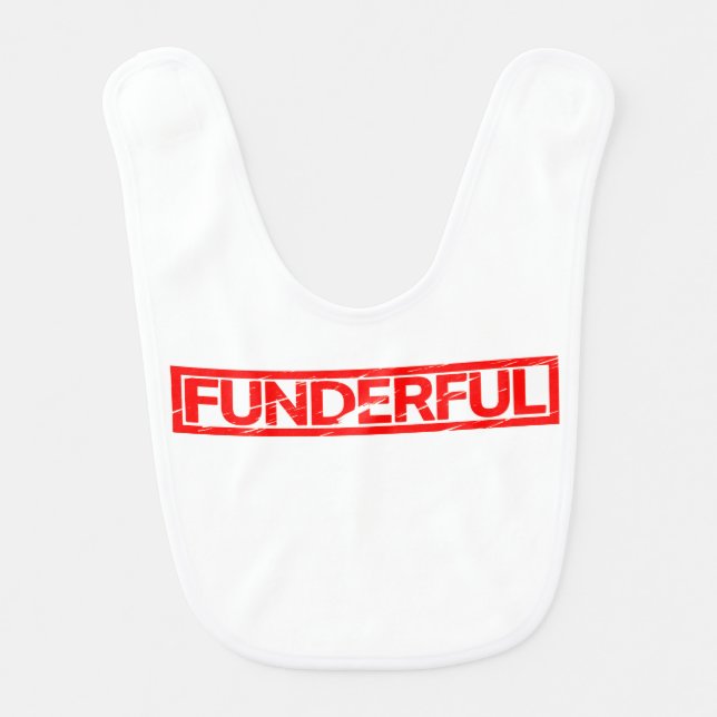 Funderful Stamp Baby Bib (Front)